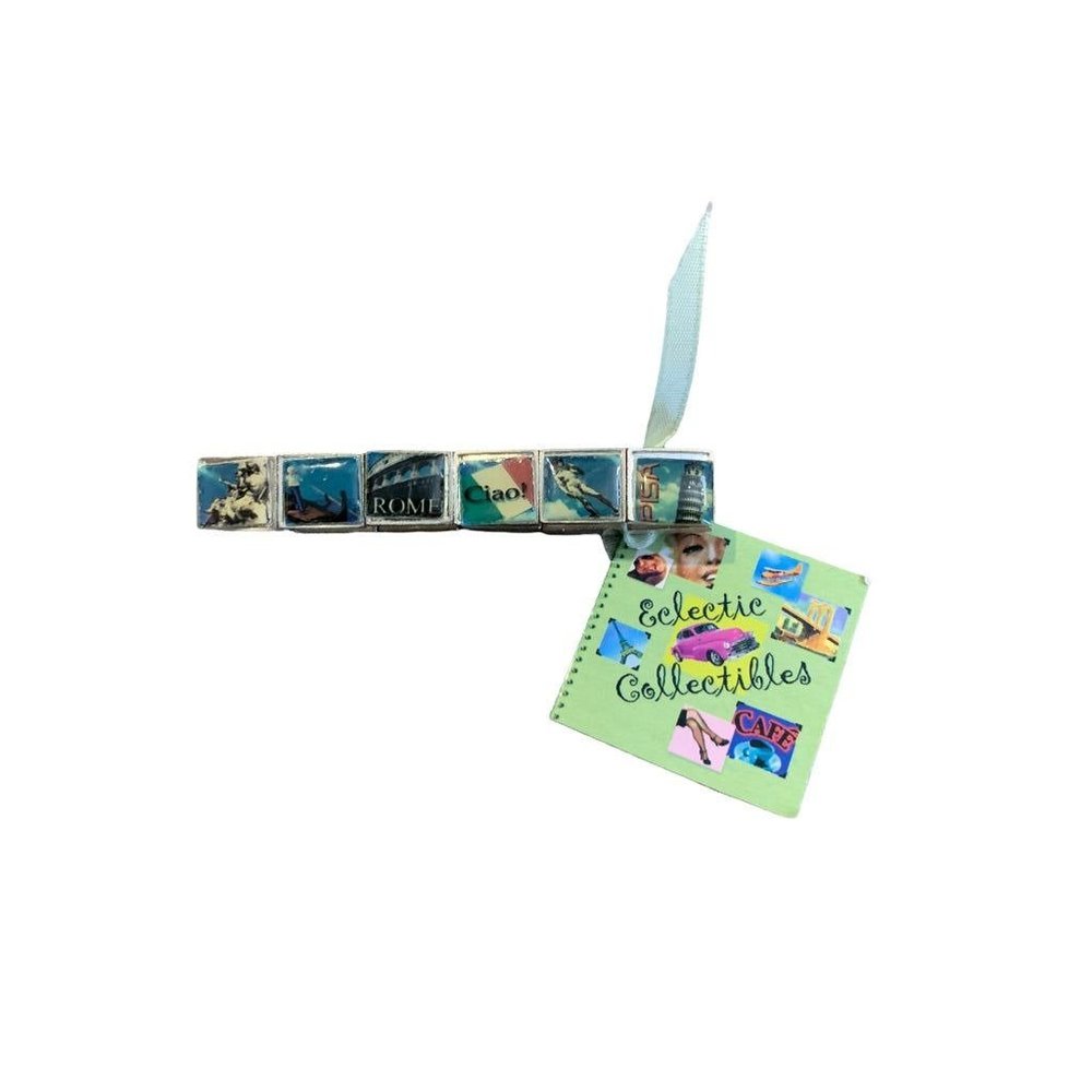 Gigi's Italy Theme Stretch Bracelet New Eclectic Resin